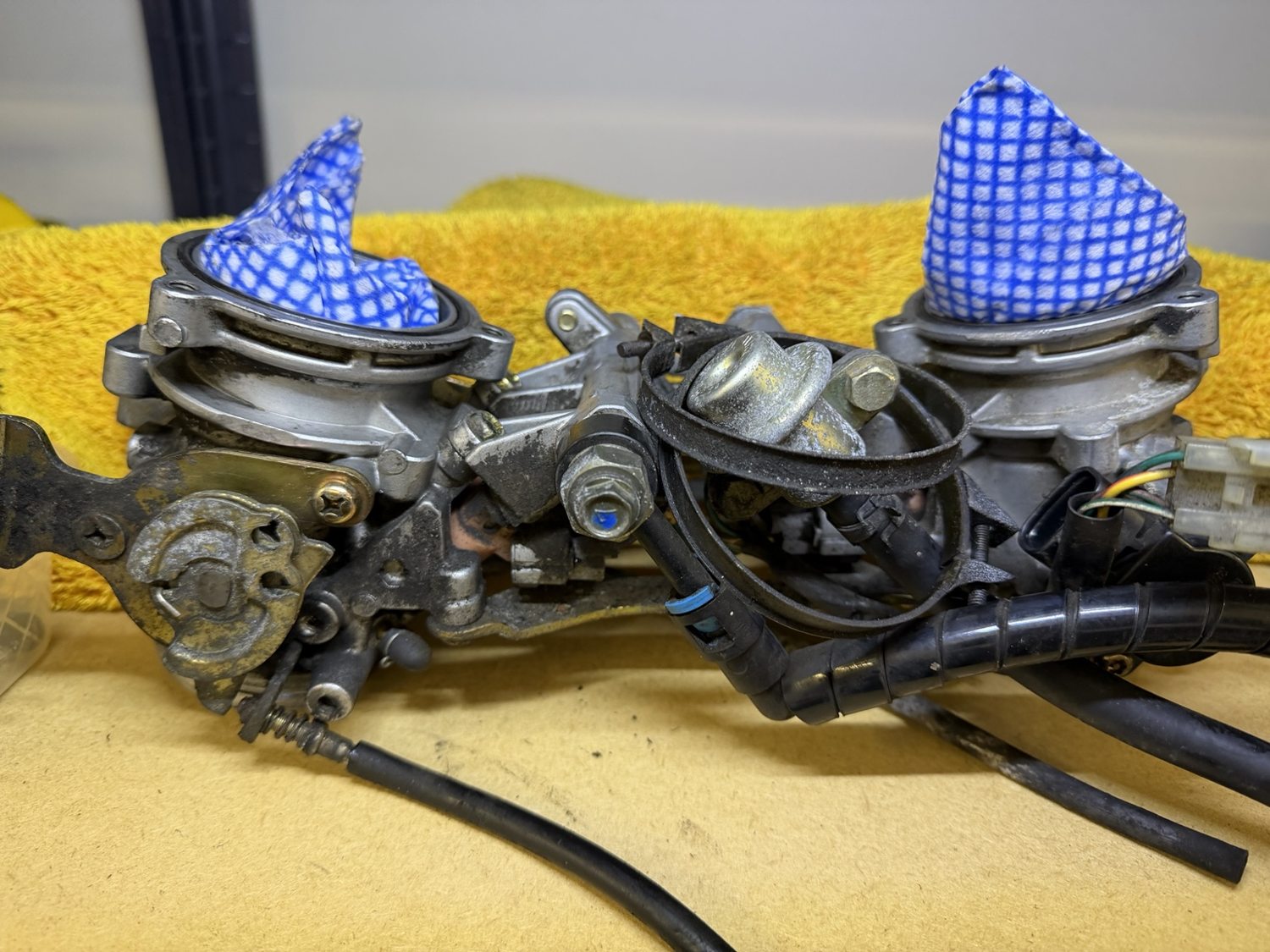 Removed throttle body assembly