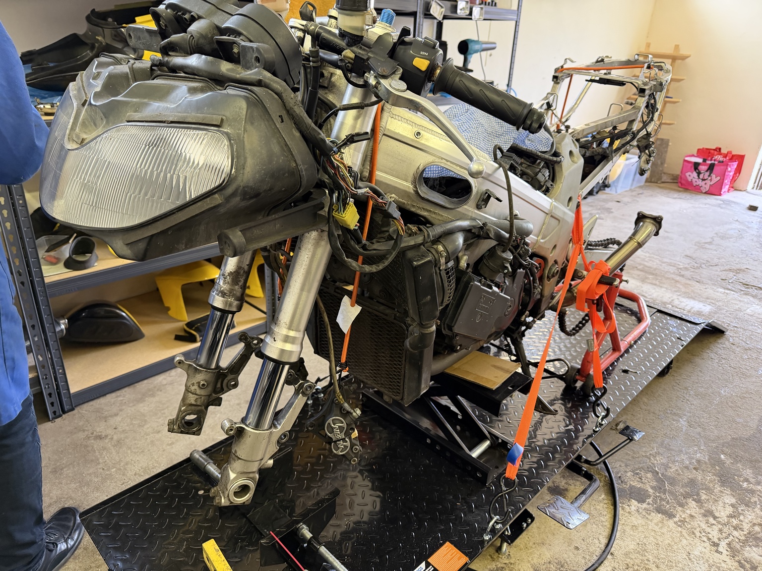 Real Revival Moto Co workshop: TL1000R front-end inspection